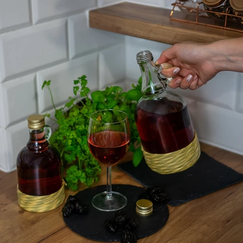 Pudel Gallone 1L punutisega, keeratava korgiga - 5