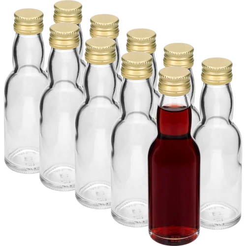 Pudel „Maluch” kuldse keeratava korgiga, 40 ml, 10 tk. - 2