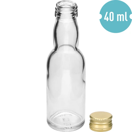 Pudel „Maluch” kuldse keeratava korgiga, 40 ml, 10 tk. - 6