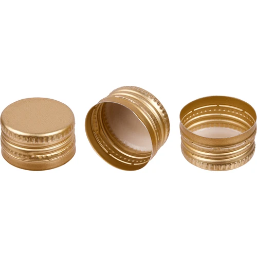 Pudeli kruvikork fi 28/18 - kuldne - 8 tk - 3