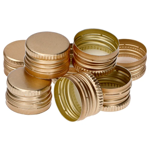 Pudeli kruvikork fi 28/18 - kuldne - 8 tk