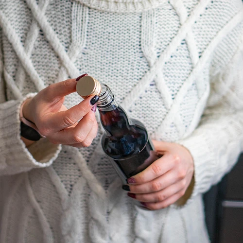 Pudeli kruvikork fi 28/18 - kuldne - 8 tk - 7