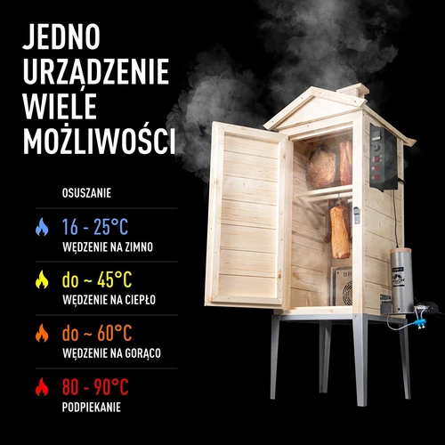 Puidust aiasuitsuahi 200 L – dragON Wood 100E elektrilise kütmismooduli ja kontrolleriga - 4