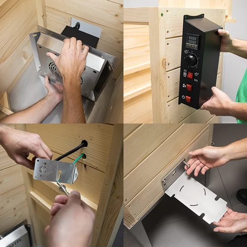Puidust aiasuitsuahi 200 L – dragON Wood 100E elektrilise kütmismooduli ja kontrolleriga - 12
