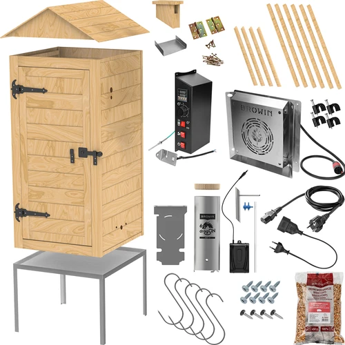 Puidust aiasuitsuahi 200 L – dragON Wood 100E elektrilise kütmismooduli ja kontrolleriga - 3