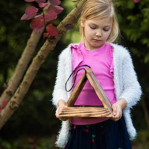 Puidust linnusöögimaja - kolmnurkne - 9