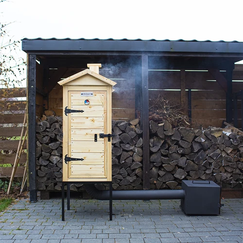 Puidust suitsuahi 100 cm, tulekoldega - 4