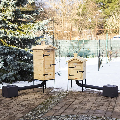 Puidust suitsuahi 100 cm, tulekoldega - 13