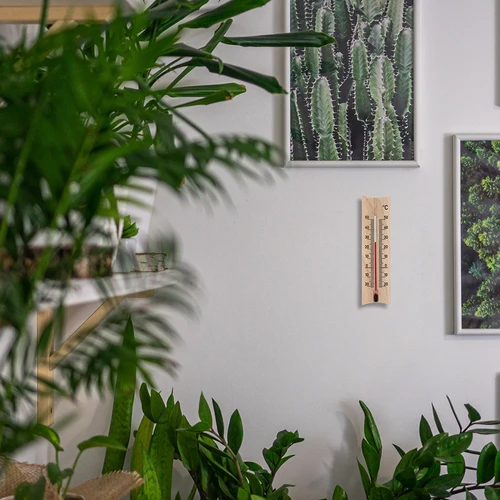 Puidust toatermomeeter (-20 kuni +50 °C), helepruun, 15 cm - 7