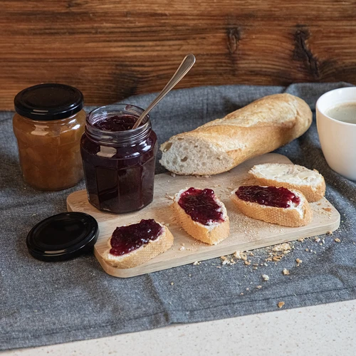 Purk Konfitura 230 ml musta kaanega fi63/4 - 6 tk - 9