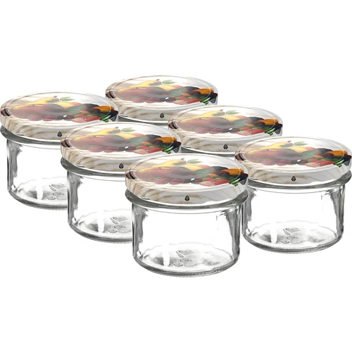 Purk TO 235 ml värvilise keeratava kaanega fi82 - 6 tk.