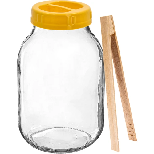 Purk Twist-off 3 L, tangid ja plastikust fi 100 keeratav kaas, käepidemega