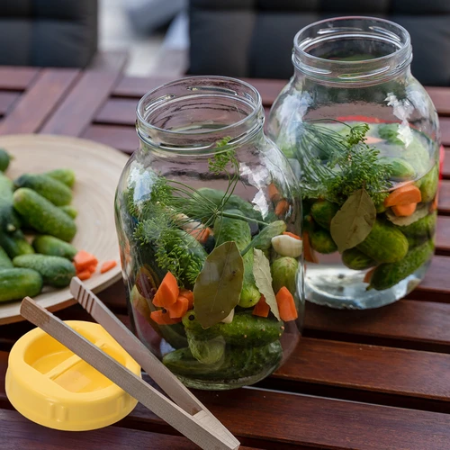 Purk Twist-off 3 L, tangid ja plastikust fi 100 keeratav kaas, käepidemega - 6