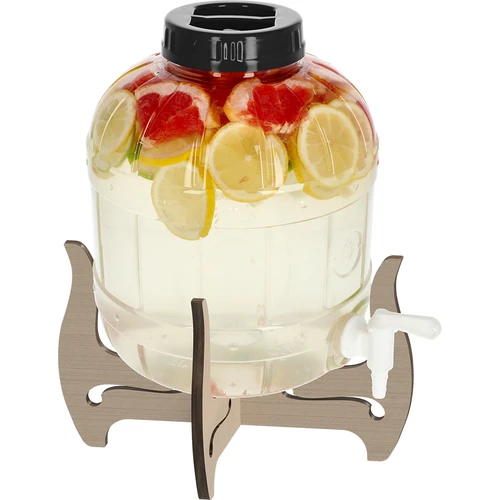 Purunemiskindel 8L kraaniga purk kahepoolse puidust alusega - 3