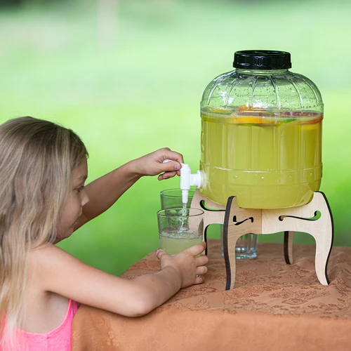 Purunemiskindel 8L kraaniga purk kahepoolse puidust alusega - 15