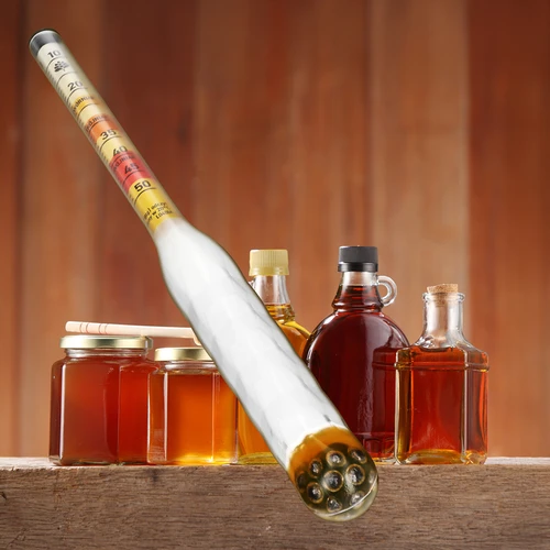 Purunemiskindel mõdu hüdromeeter koos proovitoruga, mõõtevahemik 10–50°Blg - 8