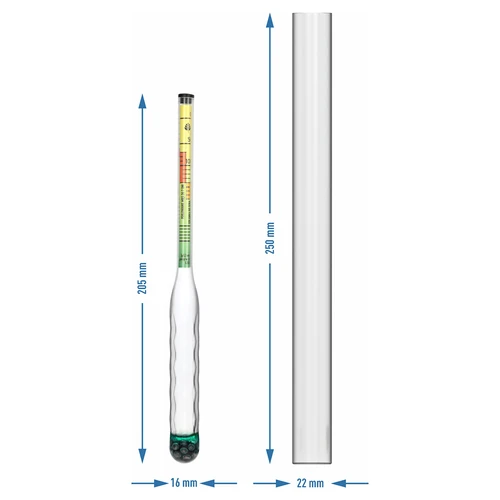Purunemiskindel soolamõõtja proovitoruga, mõõtevahemik: 0-300 g soola/L - 4