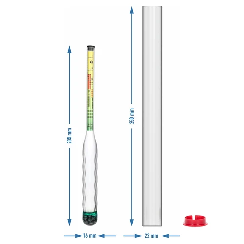 Purunemiskindel soolamõõtur proovitoruga, mõõtevahemik: 0–300 g soola/L - 5
