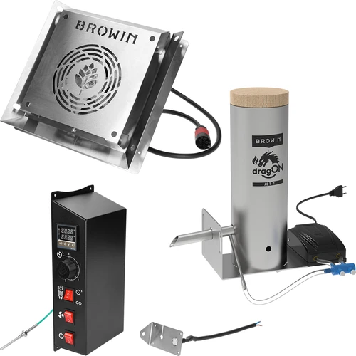 Raamita suitsuahi dragON PLYWOOD NATURE digitaalse juhtseadmega, 200L - 7