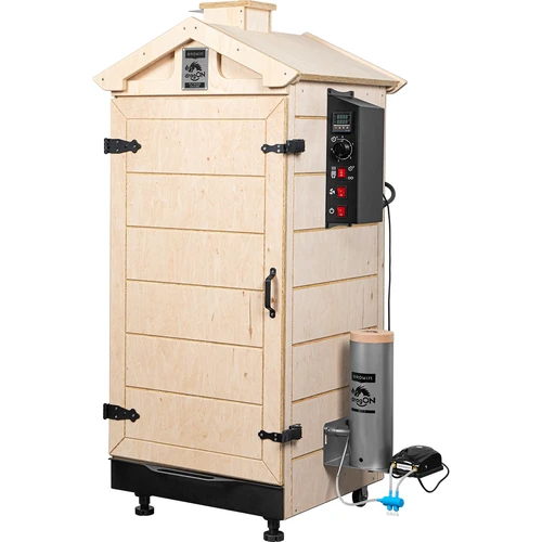 Raamita suitsuahi dragON PLYWOOD NATURE digitaalse kontrolleriga, 200 L - 2