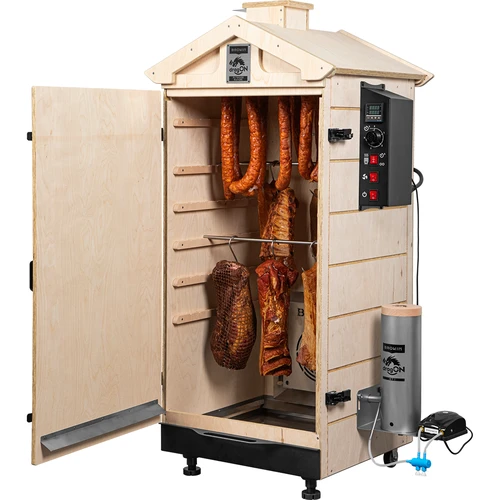 Raamita suitsuahi dragON PLYWOOD NATURE digitaalse kontrolleriga, 200 L - 4