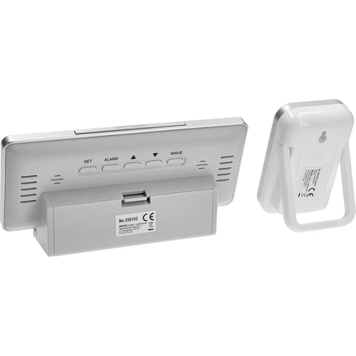 RCC, DCF ilmajaam – elektrooniline, juhtmevaba, taustvalgustusega andur, valge - 4