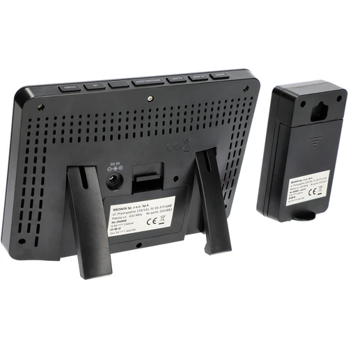 RCC, DCF ilmajaam – elektrooniline, taustvalgustusega, juhtmevaba, anduriga, must - 7