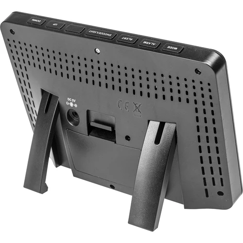 RCC, DCF ilmajaam – elektrooniline, taustvalgustusega, juhtmevaba, anduriga, must - 6