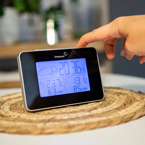 RCC-ilmajaam – elektrooniline, juhtmevaba, taustvalgustusega anduriga, must - 14