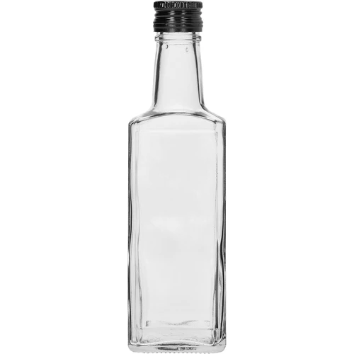 Receptura pudel 250 ml, musta keeratava korgiga, 1 tk.