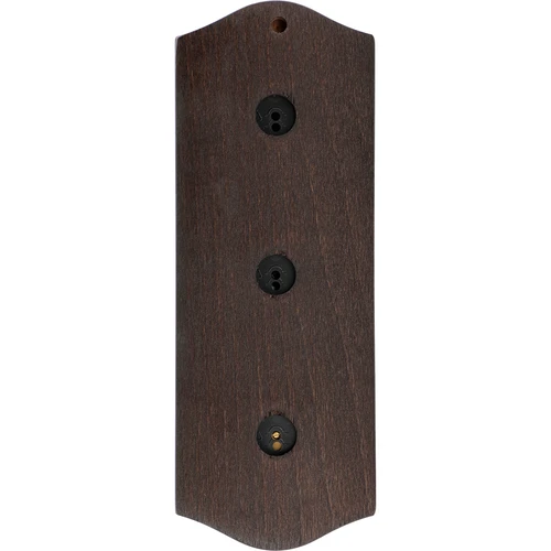 Retro ilmajaam - pähklivärvi, kuldsete sihverplaatidega - 4