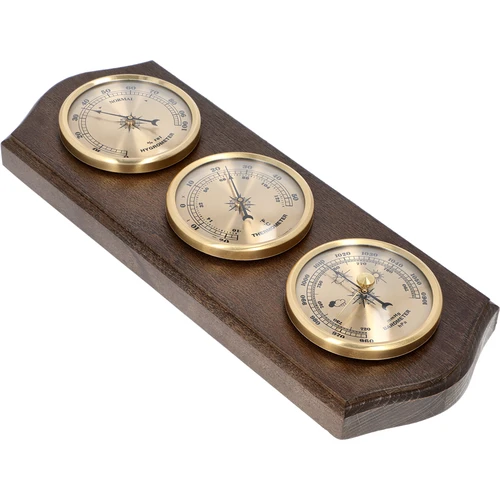 Retro-ilmajaam - wenge toonis, kuldsete sihverplaatidega - 2