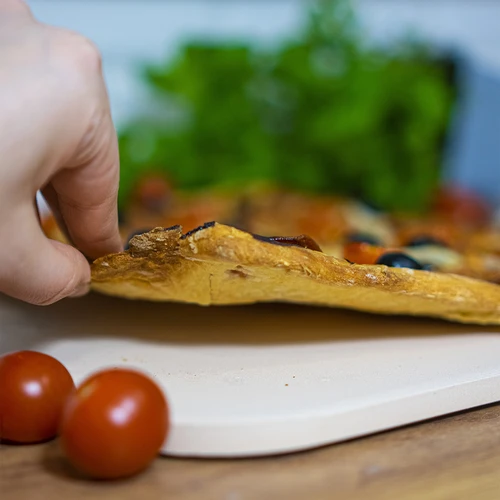 Ristkülikukujuline pitsakivi, valmistatud kordieriidist - 38 x 30,5 cm - 14