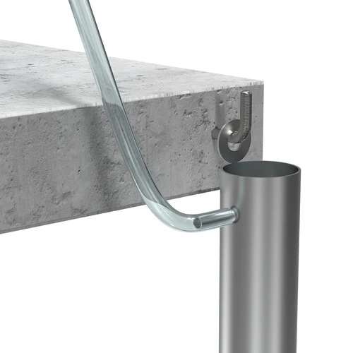 Roostevabast terasest filtrikolonn, riputatav, komplektis tarvikud ja aktiivsüsi - 10