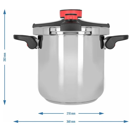 Roostevabast terasest survepott, 8 L - 10