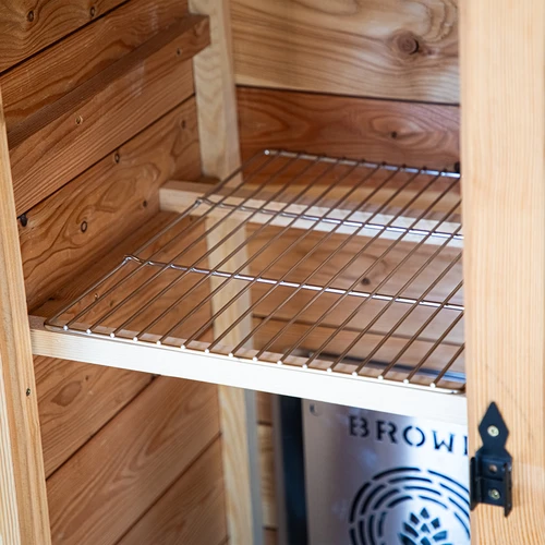 Roostevabast terasest rest puidust/vineerist suitsuahjule dragON 330339, 330341, 330340, 330360 - 5