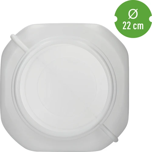 Ruudukujuline 40 L tünn, valge, käepidemetega, Sterk - 5