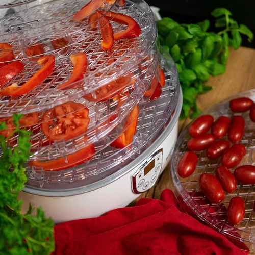 Seente, puuviljade, köögiviljade ja ürtide kuivati reguleeritava temperatuuriga, 240 W, läbipaistev - 16