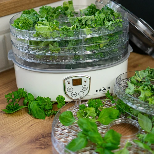 Seente, puuviljade, köögiviljade ja ürtide kuivati reguleeritava temperatuuriga, 240 W, läbipaistev - 13