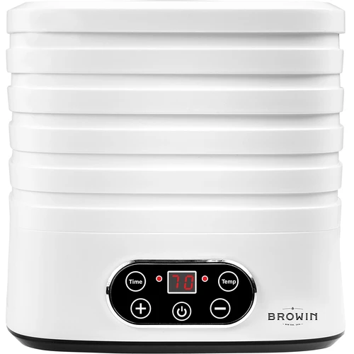 Seente, puuviljade, köögiviljade ja ürtide kuivati, reguleeritava temperatuuriga, 240 W, valge - 2