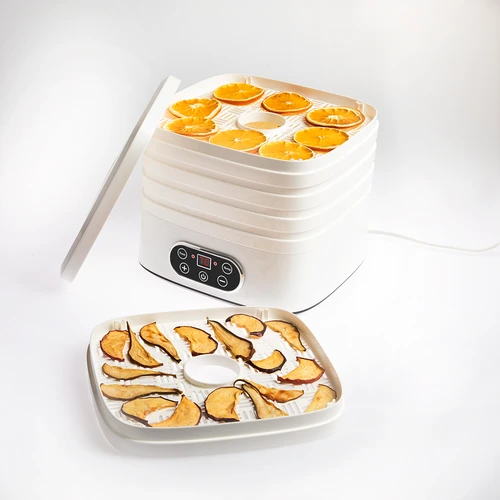 Seente, puuviljade, köögiviljade ja ürtide kuivati, reguleeritava temperatuuriga, 240 W, valge - 7