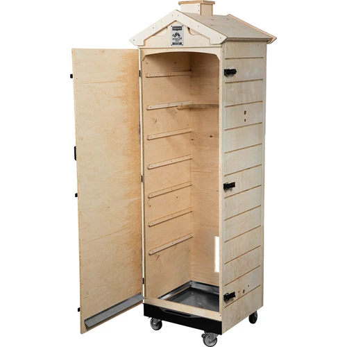 Sertifitseeritud vineerist raamita suitsutuskamber, 320 L, ratastega - 2