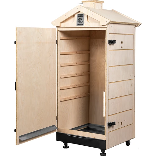 Sertifitseeritud vineerist suitsutuskamber, raamivaba, 200L, ratastega - 2