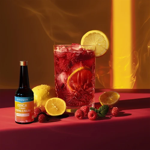 Sidruni-vaarika maitsega essents - 40 ml, 4 L-le - 8