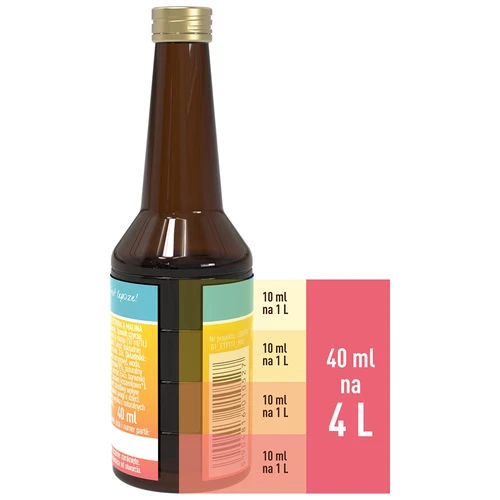 Sidruni-vaarika maitsega essents - 40 ml, 4 L-le - 5