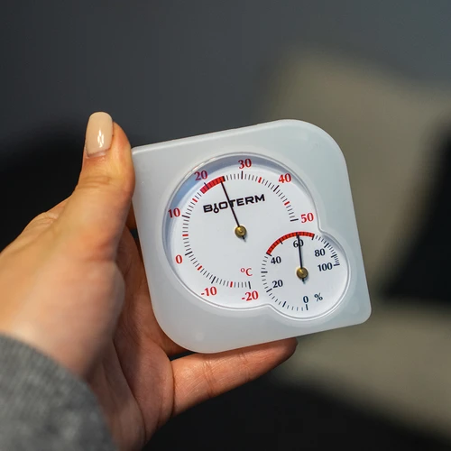 Sisemine bimetalltermomeeter hügromeetriga (-20 kuni +50 °C) mix - 10