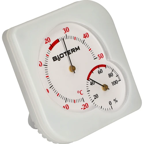 Siseruumide bimetalltermomeeter hügromeetriga (-20 kuni +50 °C), valge - 2