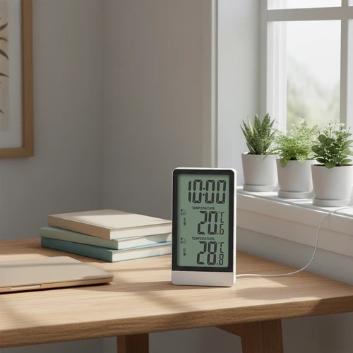 Soensi elektrooniline termomeeter – sondiga, valge - 7