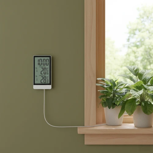 Soensi elektrooniline termomeeter – sondiga, valge - 8