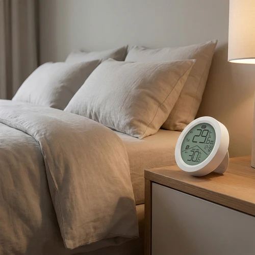 Soensi elektrooniline termomeeter - välise anduriga, ümmargune, valge - 6